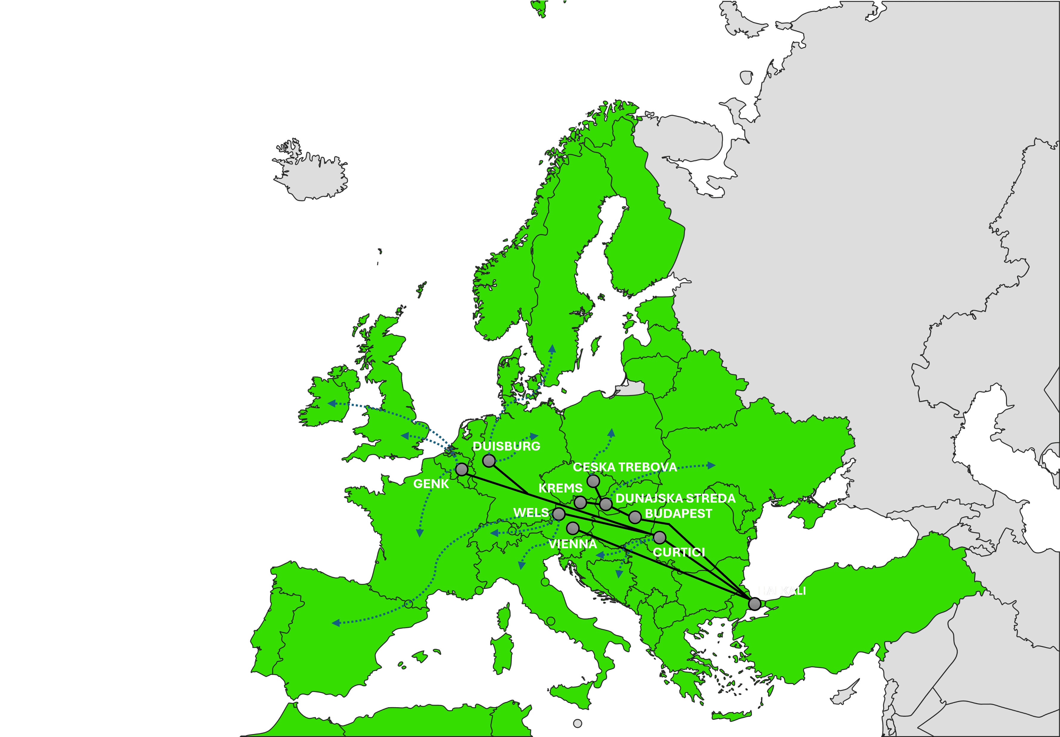 European Rail Freight Corridors